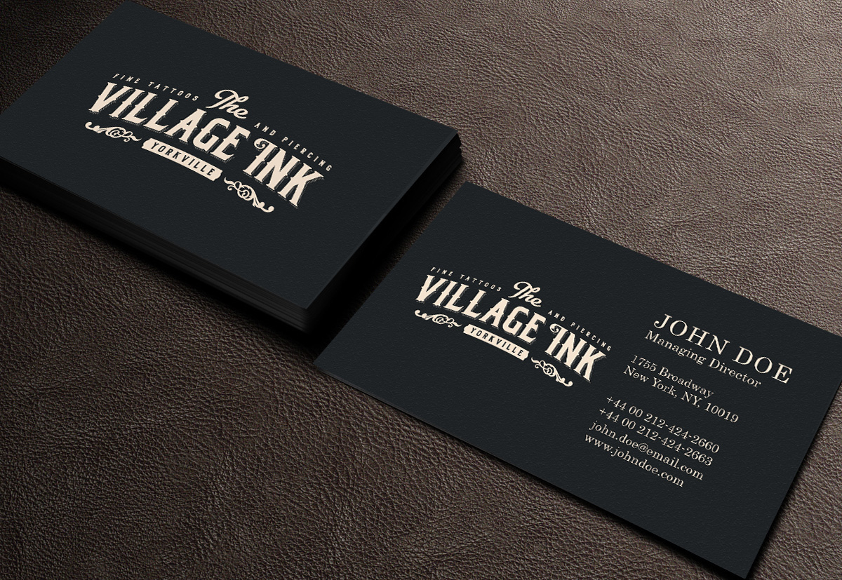 Tattoo Business Cards : 14+ Tattoo Business Card Templates in Word, PSD ...