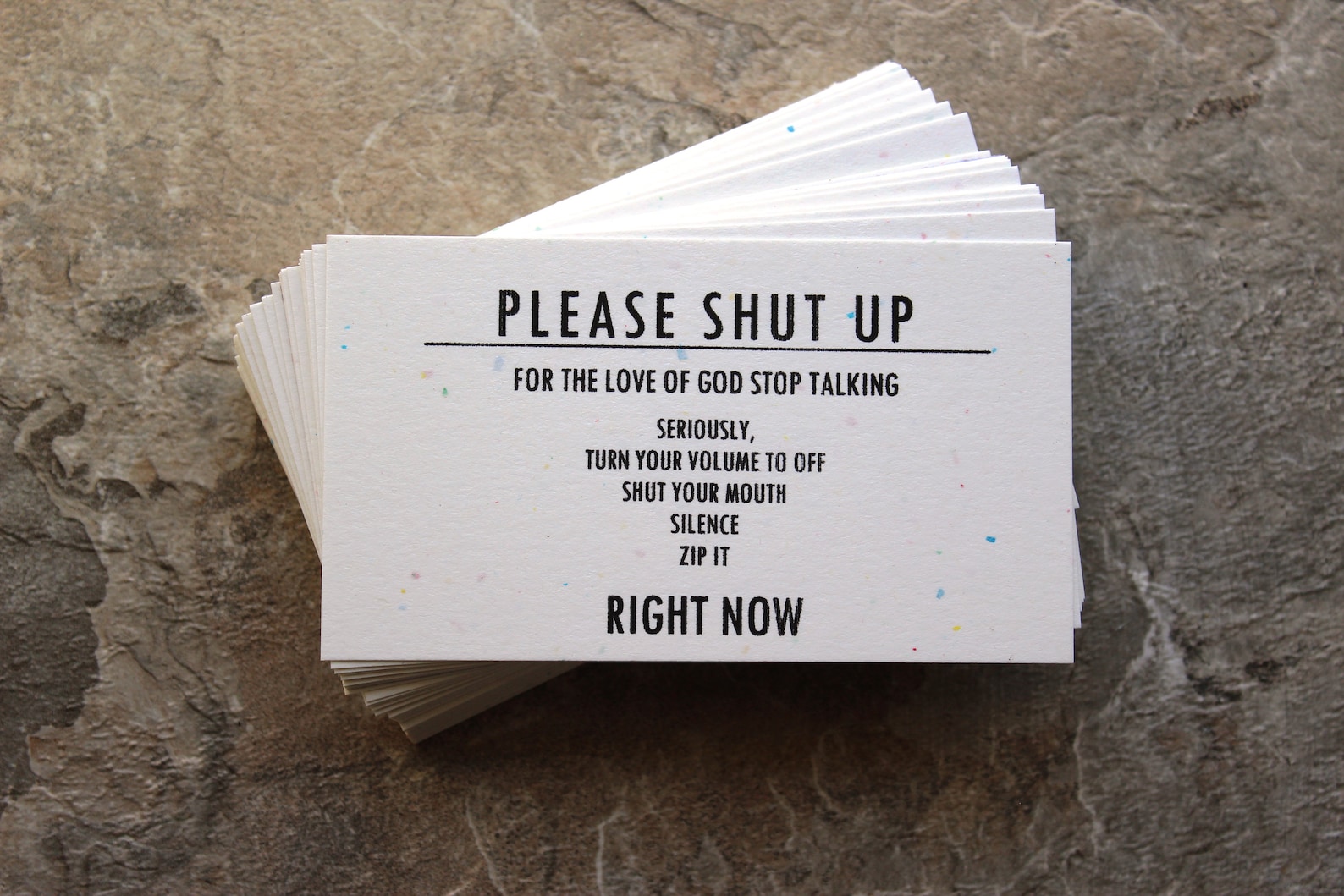 Please Shut Up... Funny Business Cards Boxed Set of 50 - Etsy