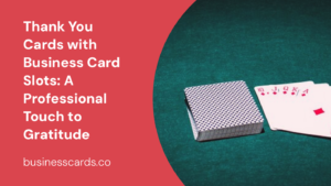 thank you cards with business card slots a professional touch to gratitude