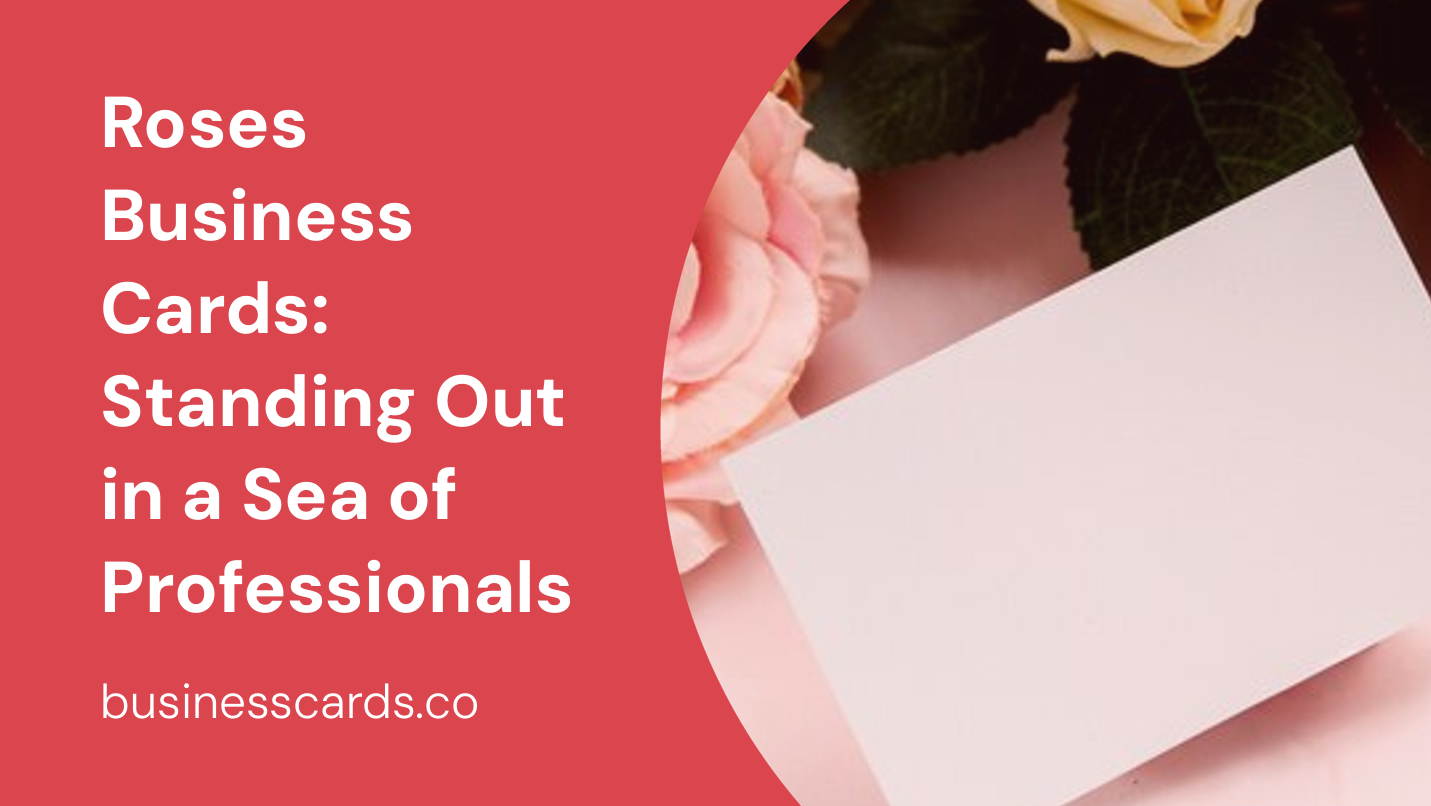 roses business cards standing out in a sea of professionals