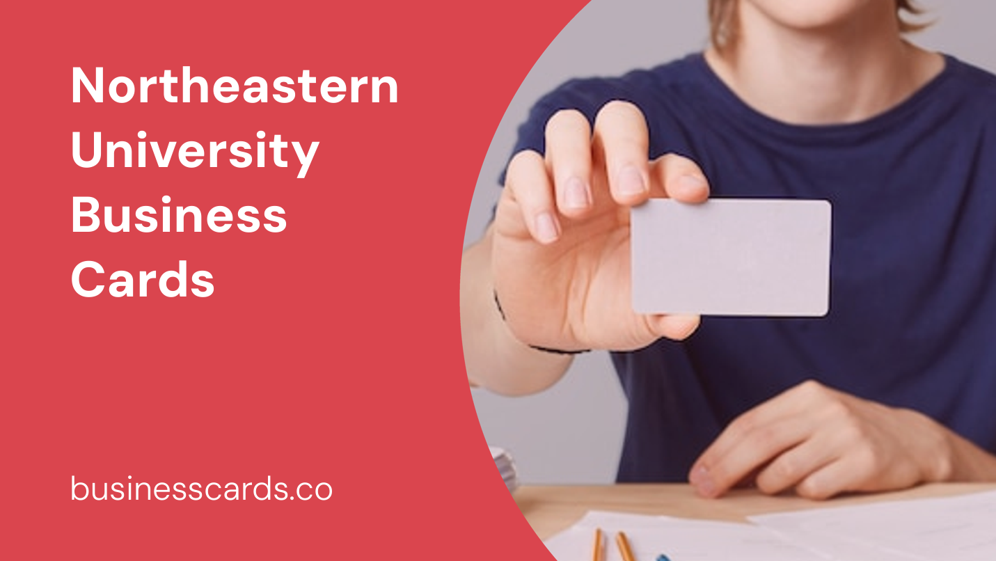 northeastern university business cards