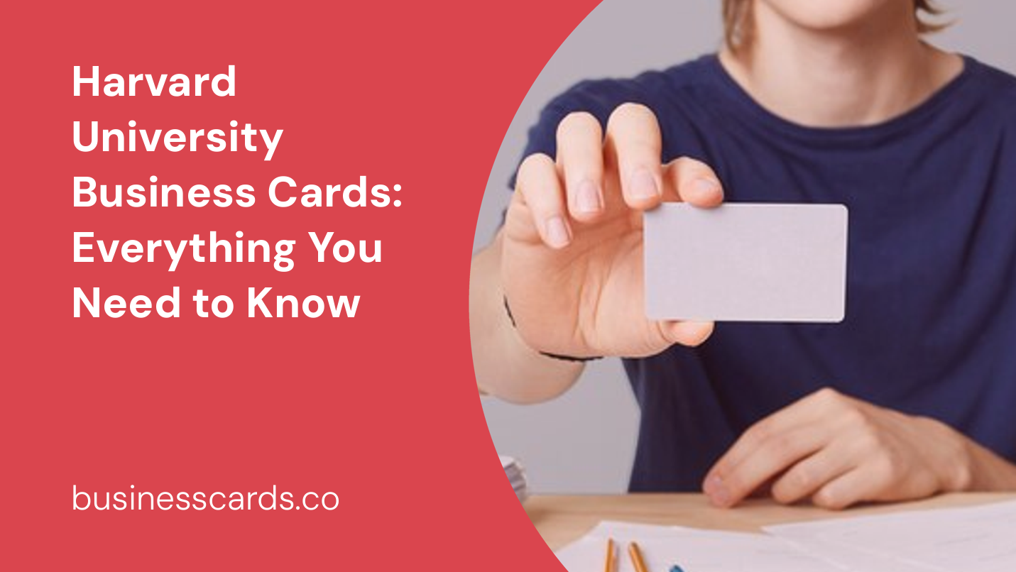 harvard university business cards everything you need to know