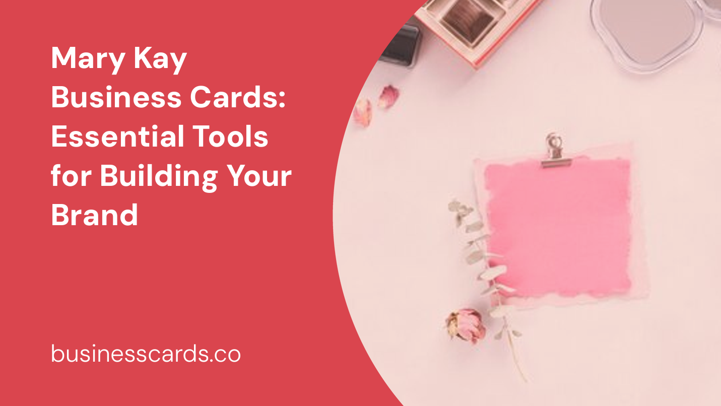 mary kay business cards essential tools for building your brand