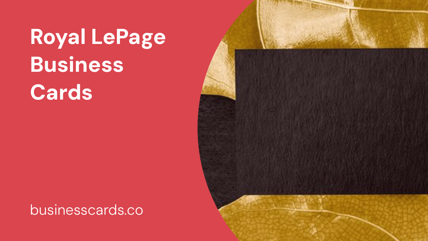 royal lepage business cards