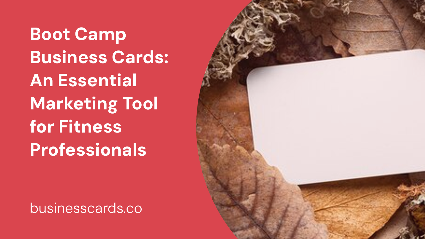 boot camp business cards an essential marketing tool for fitness professionals