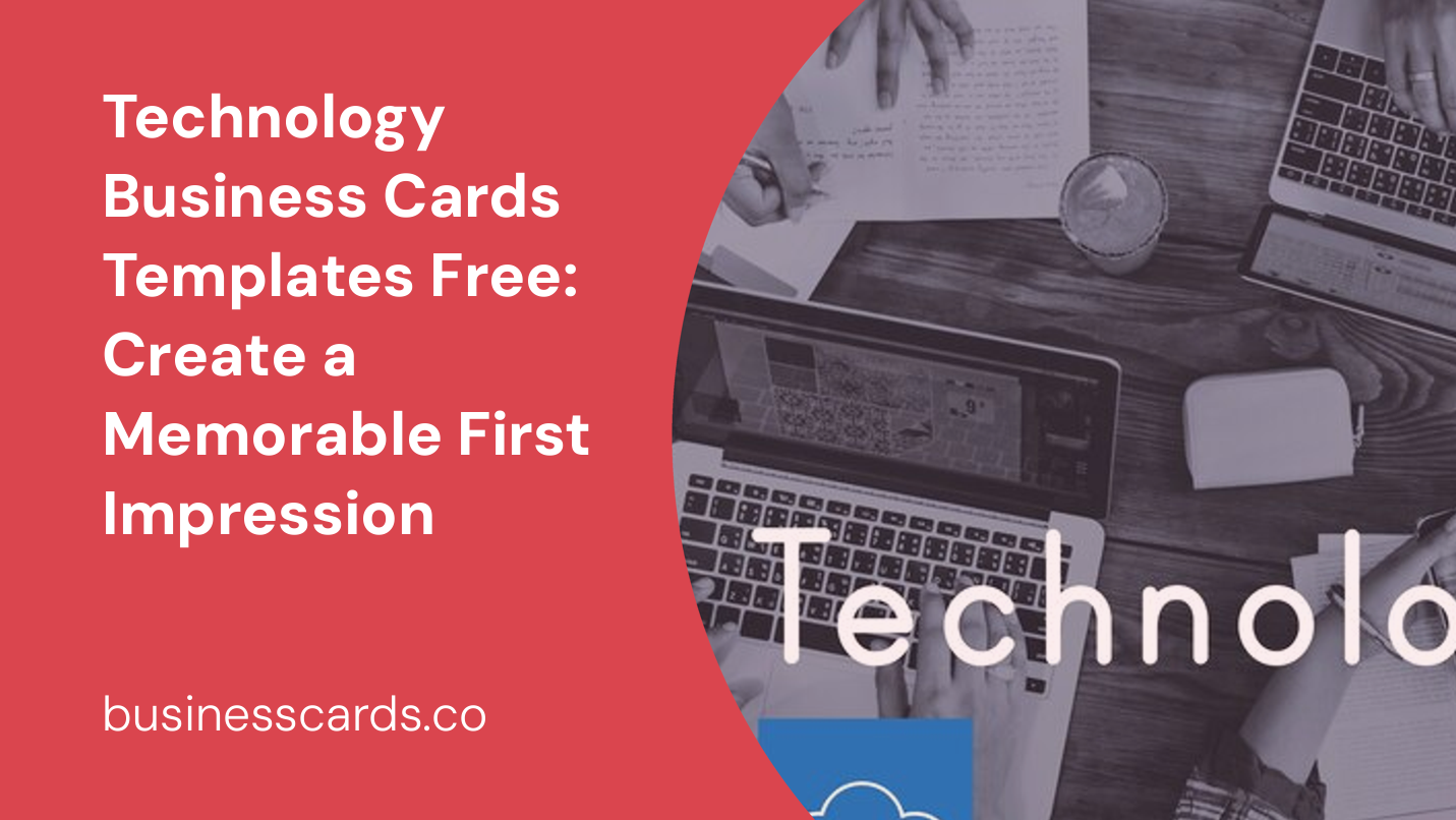 technology business cards templates free create a memorable first impression
