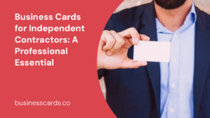 business cards for independent contractors a professional essential