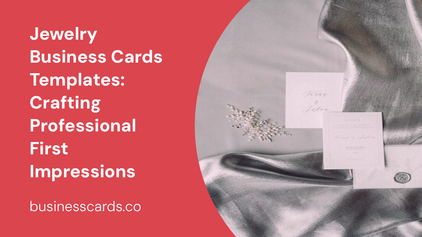 jewelry business cards templates crafting professional first impressions