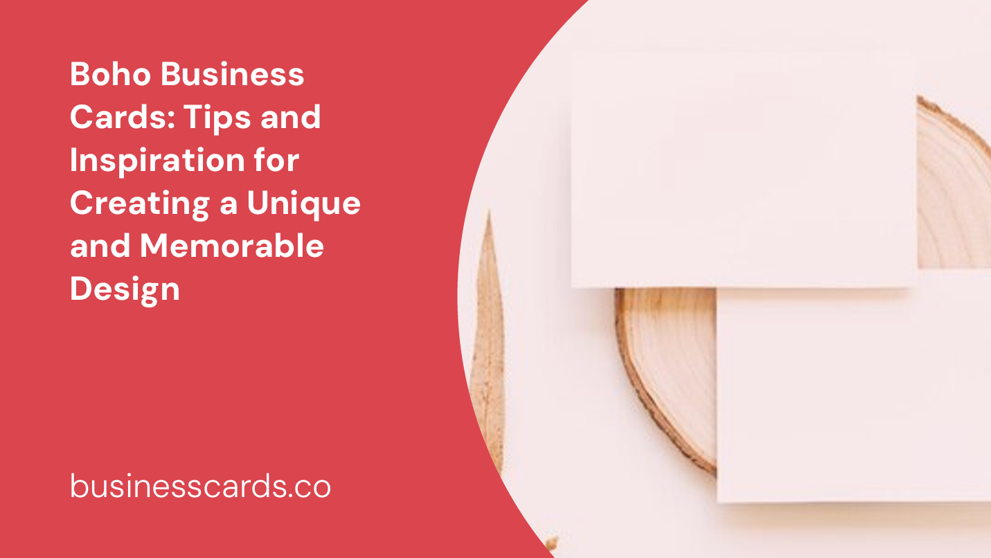 boho business cards tips and inspiration for creating a unique and memorable design