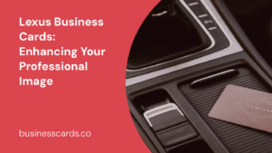 lexus business cards enhancing your professional image