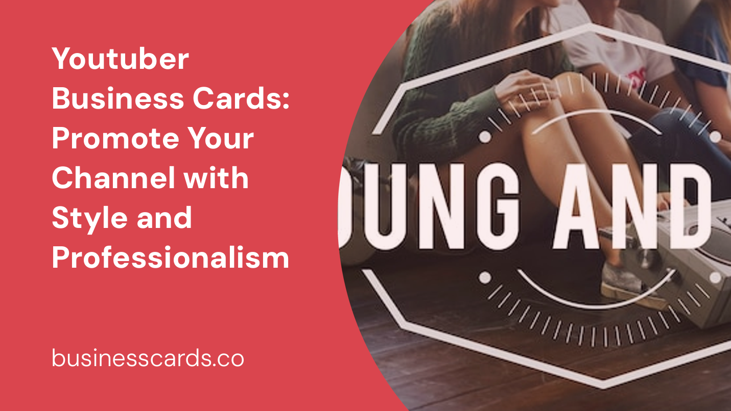 youtuber business cards promote your channel with style and professionalism
