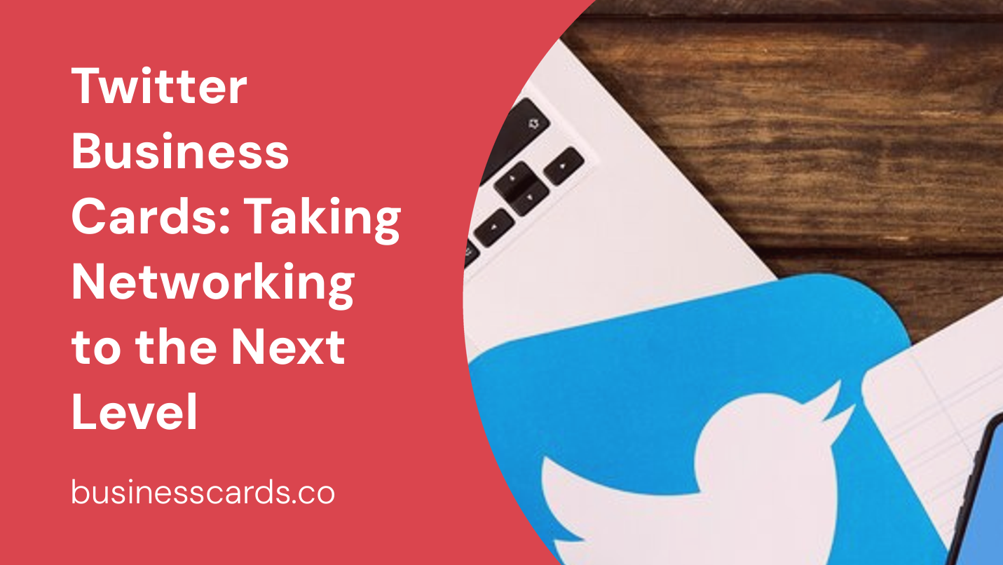 twitter business cards taking networking to the next level