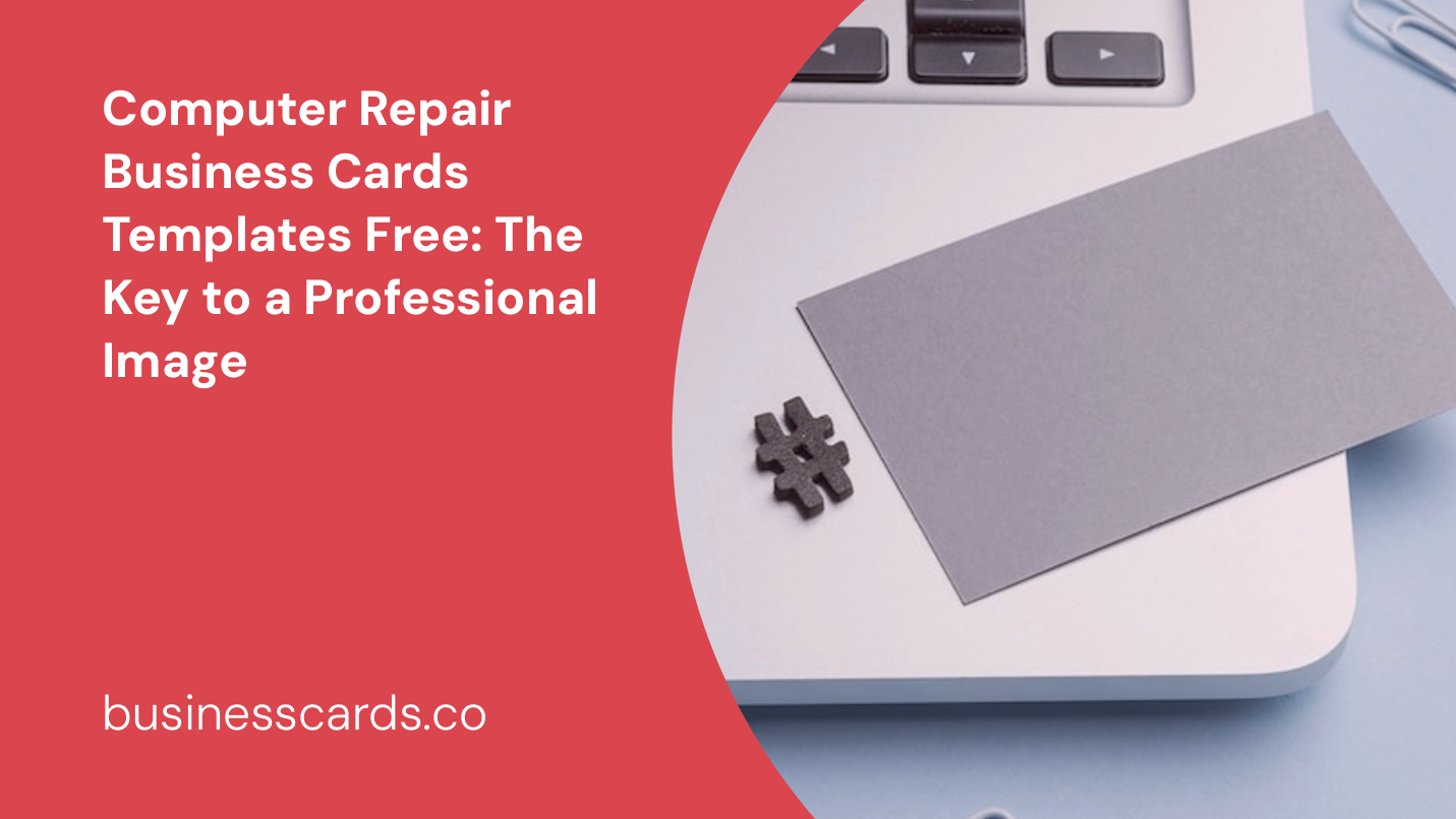 computer repair business cards templates free the key to a professional image