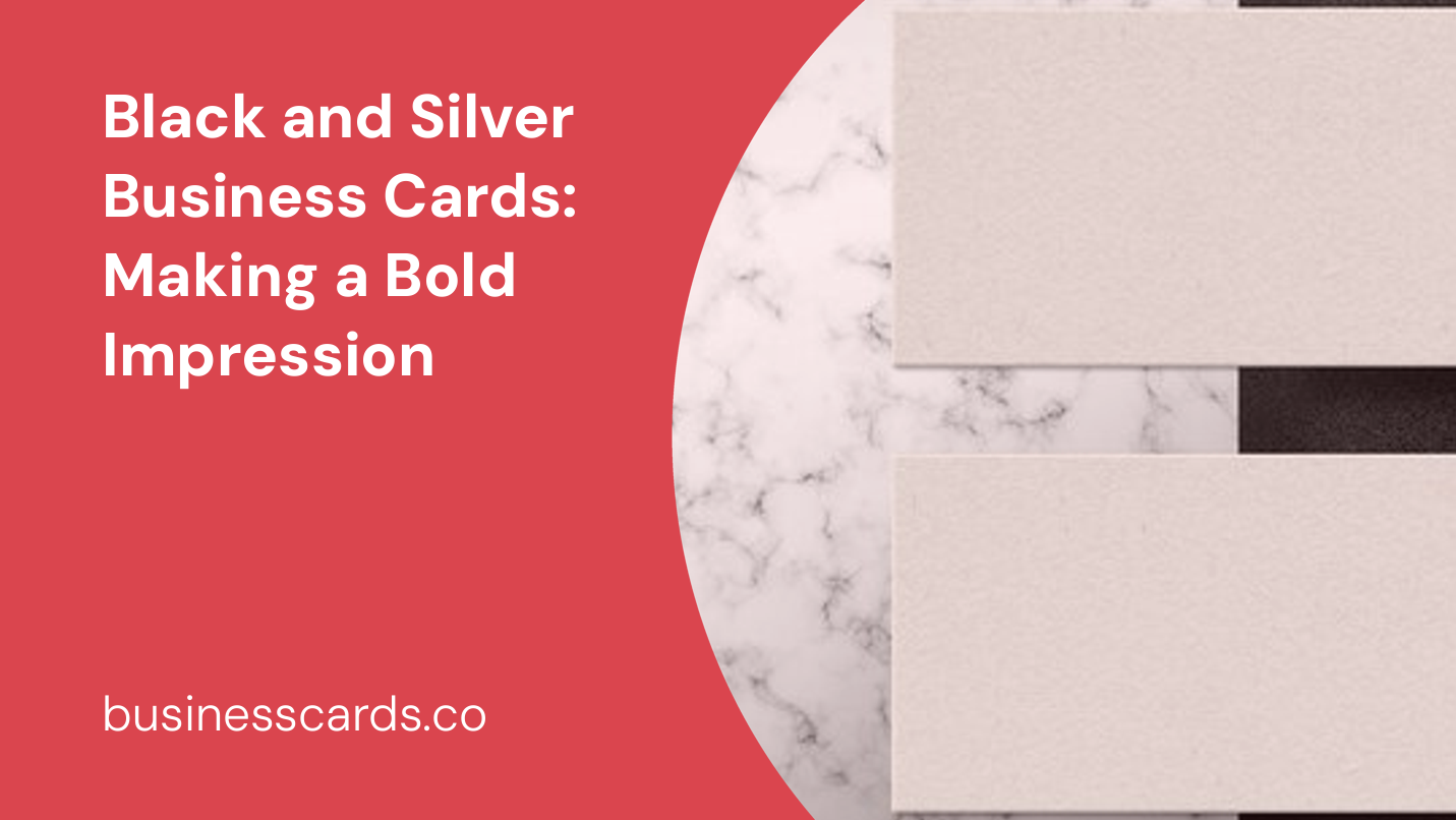 black and silver business cards making a bold impression