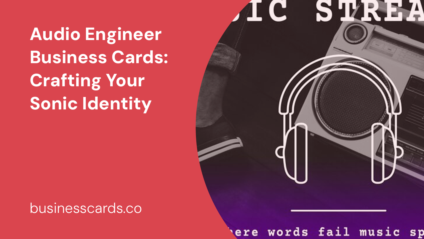 audio engineer business cards crafting your sonic identity
