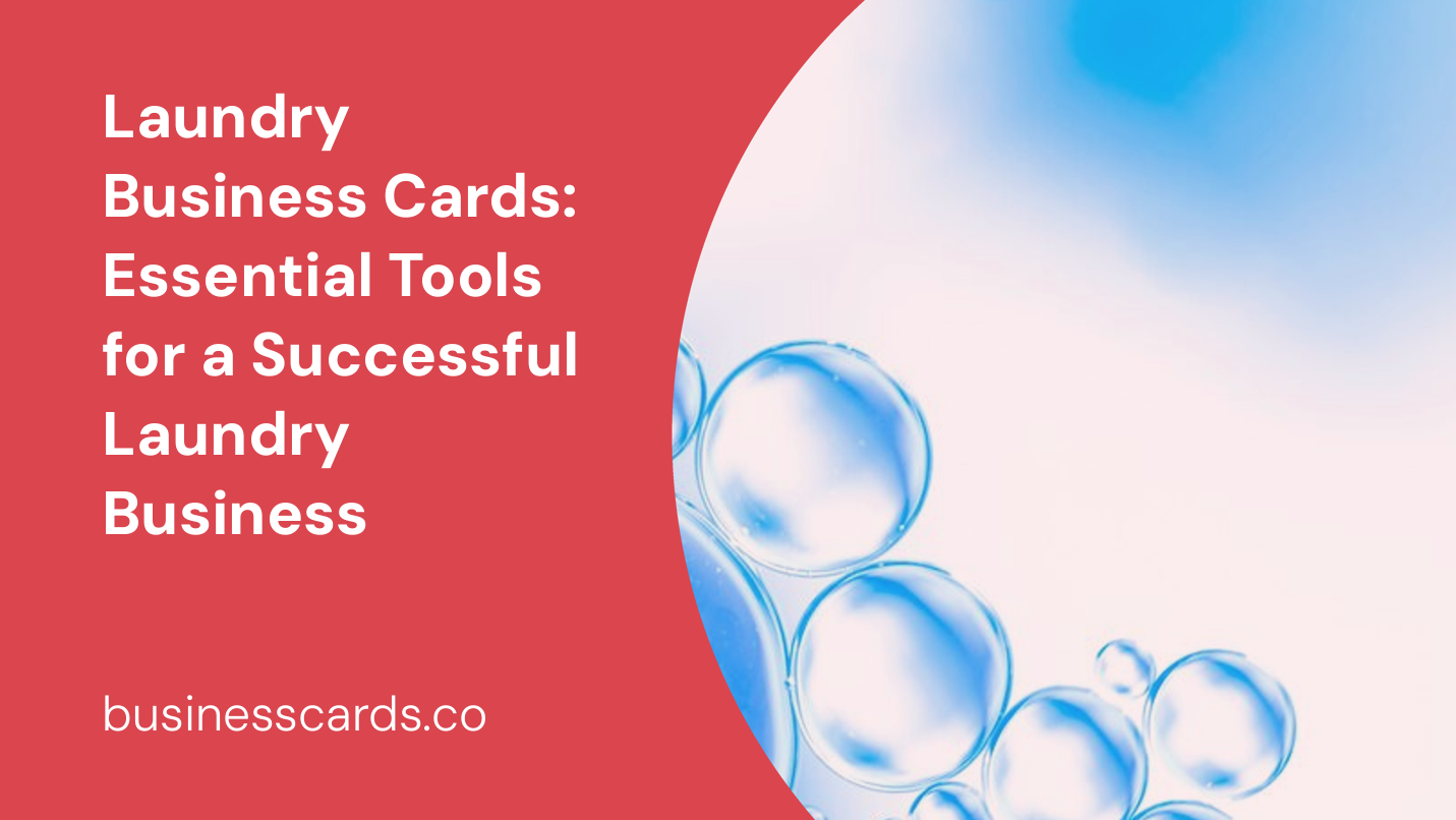 laundry business cards essential tools for a successful laundry business