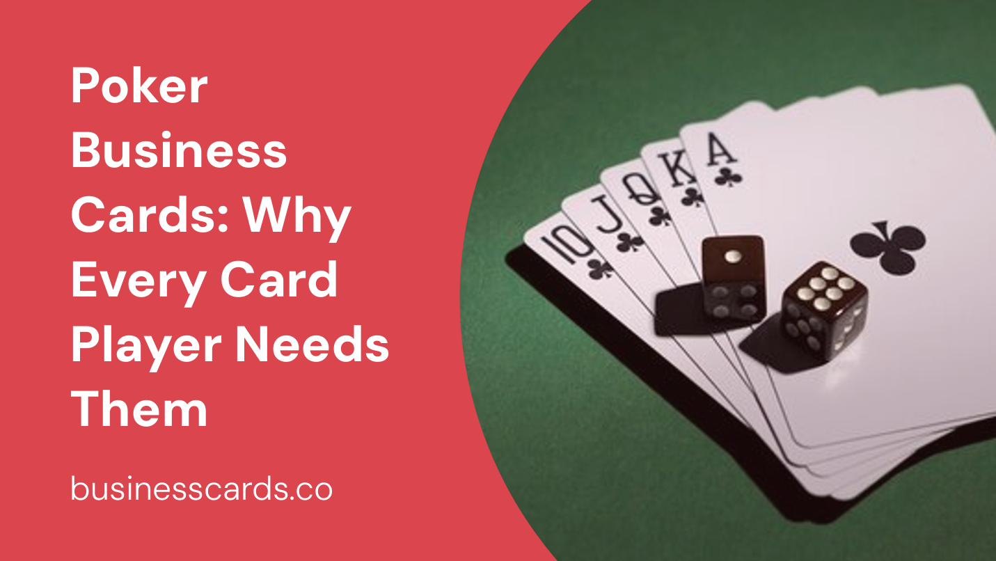 poker business cards why every card player needs them