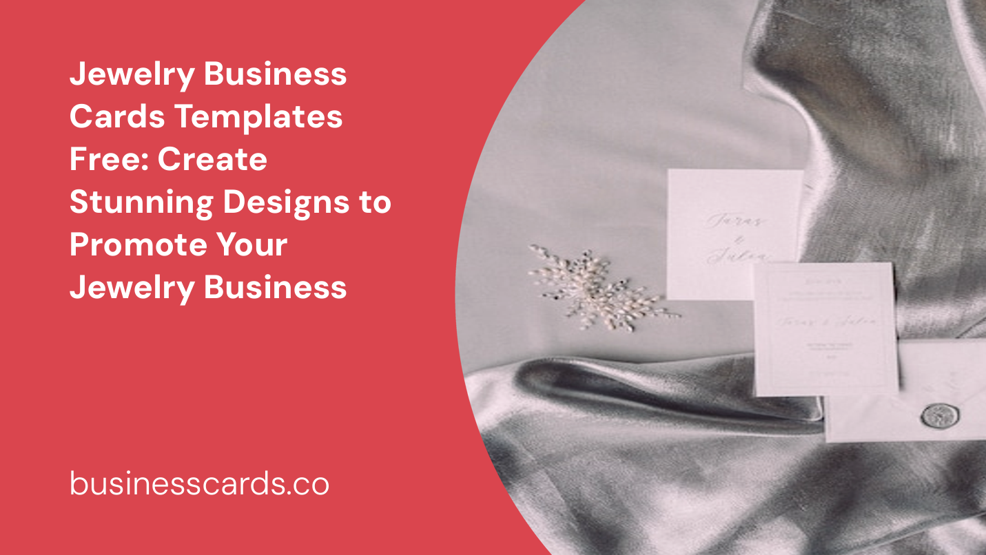 jewelry business cards templates free create stunning designs to promote your jewelry business