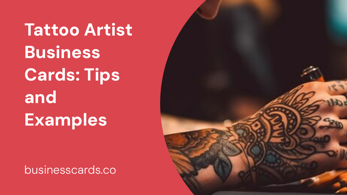 tattoo artist business cards tips and examples