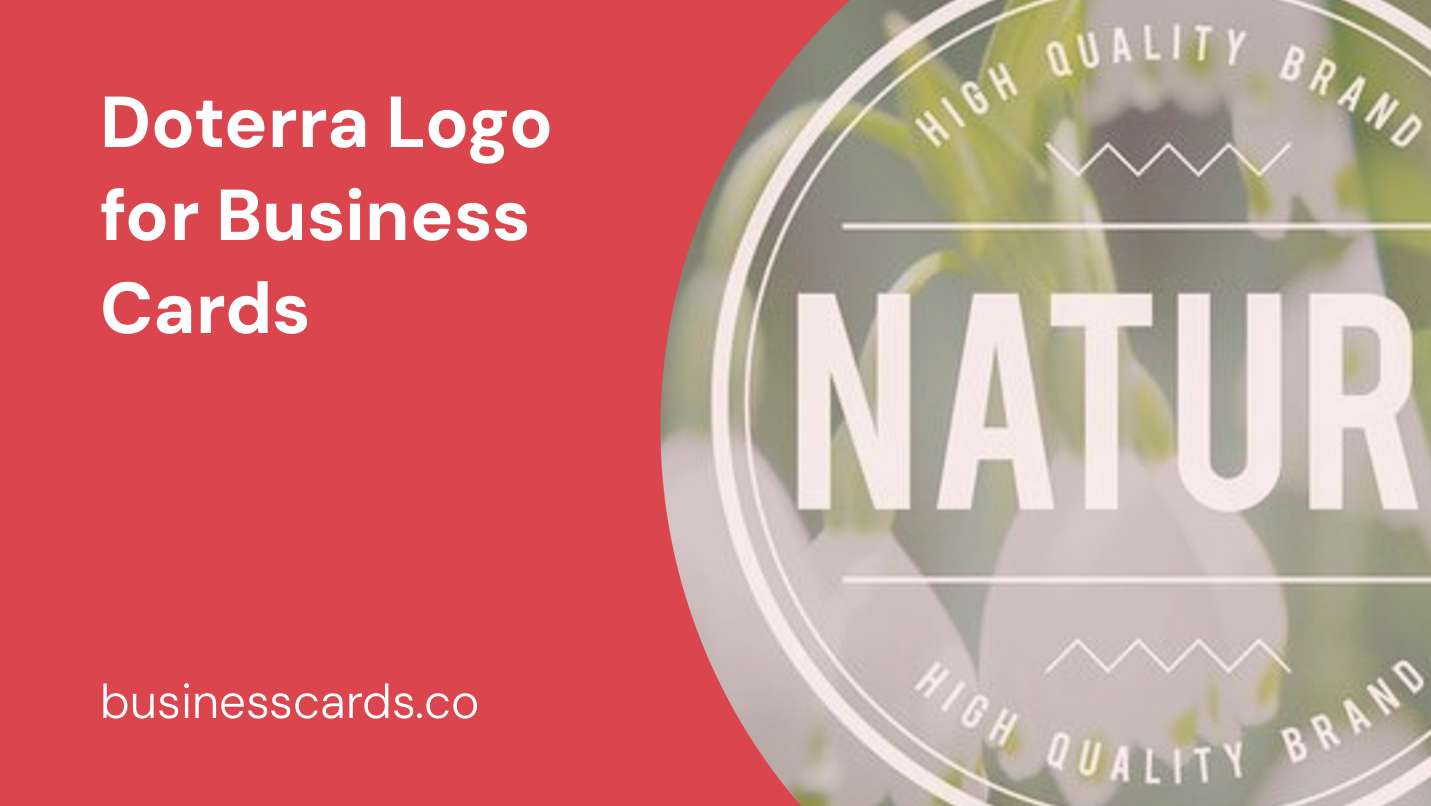 doterra logo for business cards