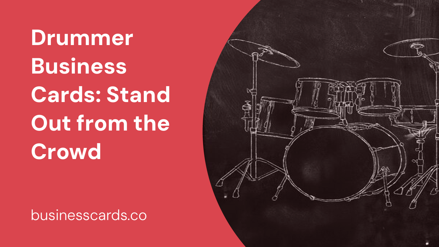 drummer business cards stand out from the crowd