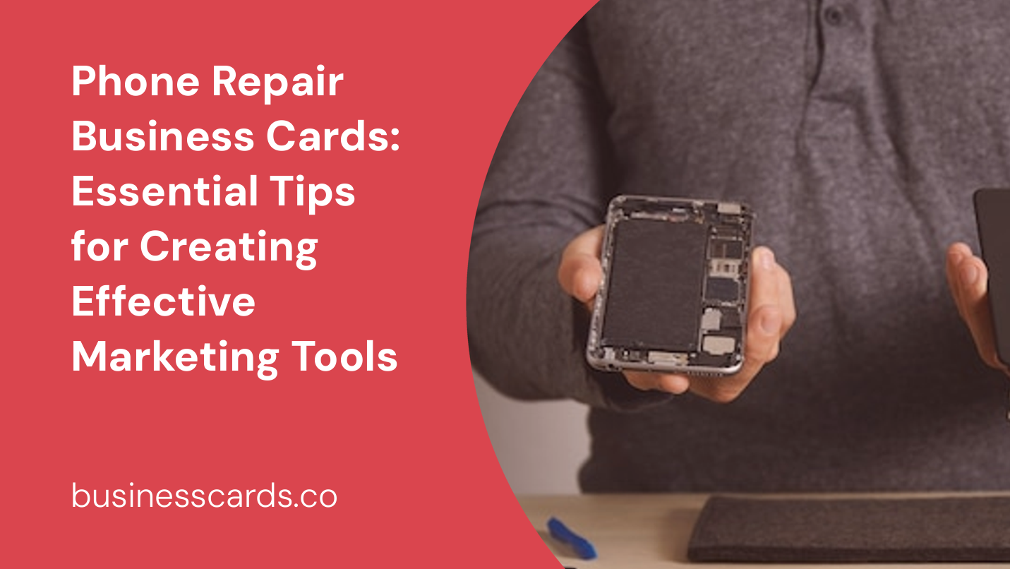 phone repair business cards essential tips for creating effective marketing tools