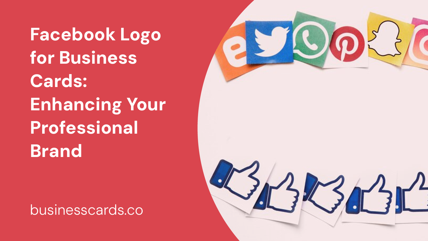 facebook logo for business cards enhancing your professional brand