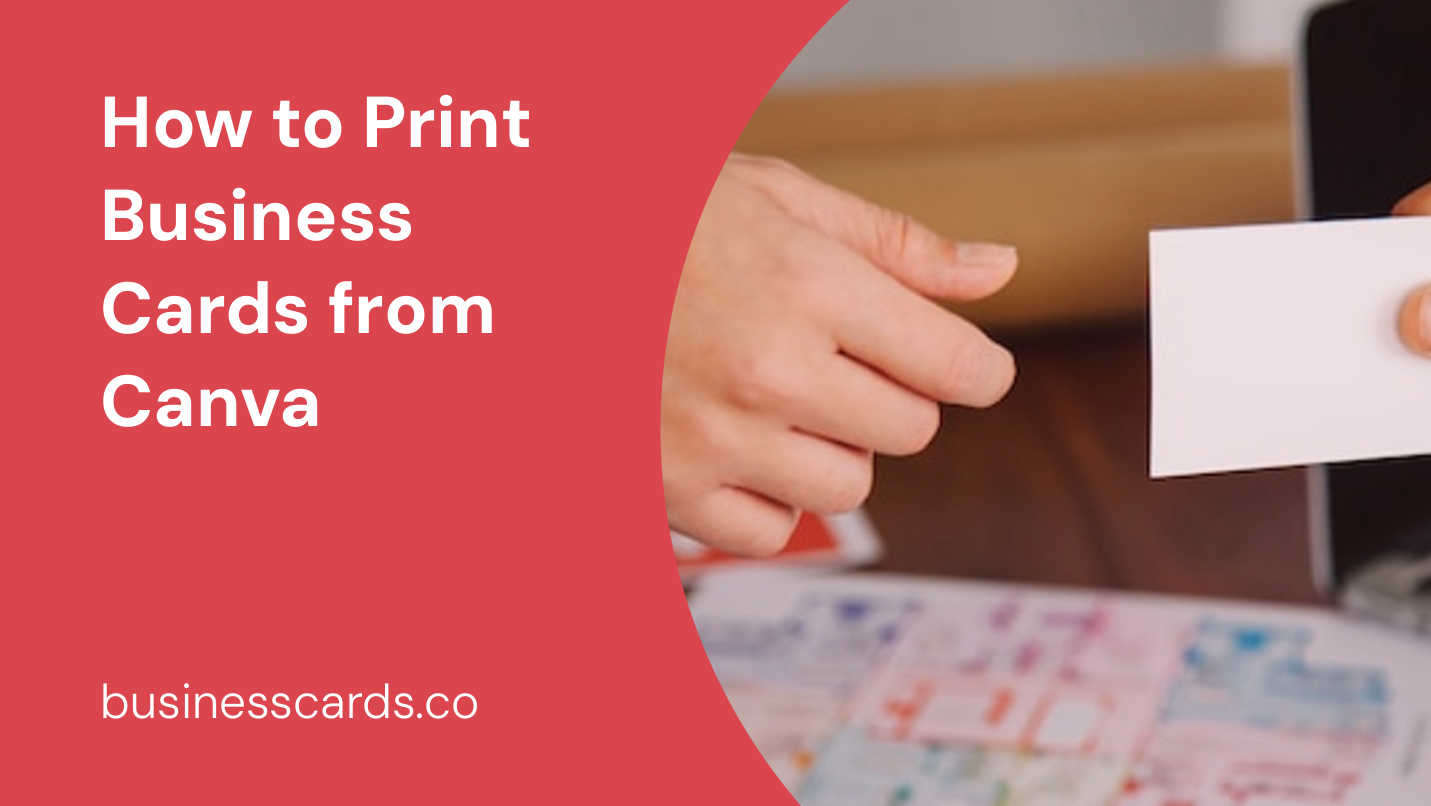 how to print business cards from canva