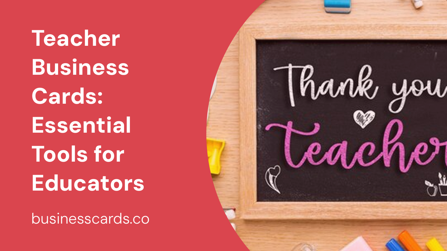 teacher business cards essential tools for educators