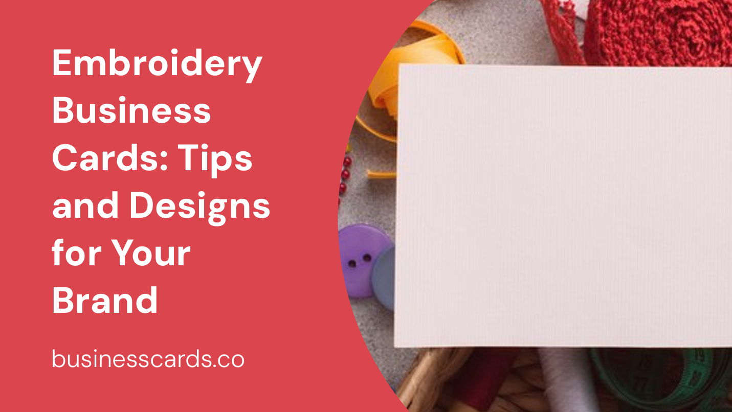 embroidery business cards tips and designs for your brand