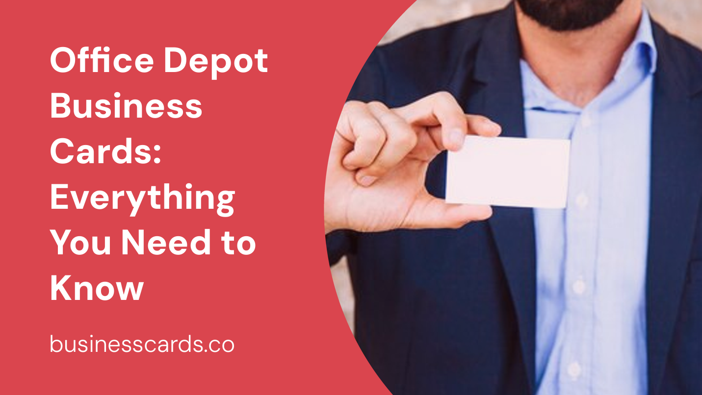 office depot business cards everything you need to know