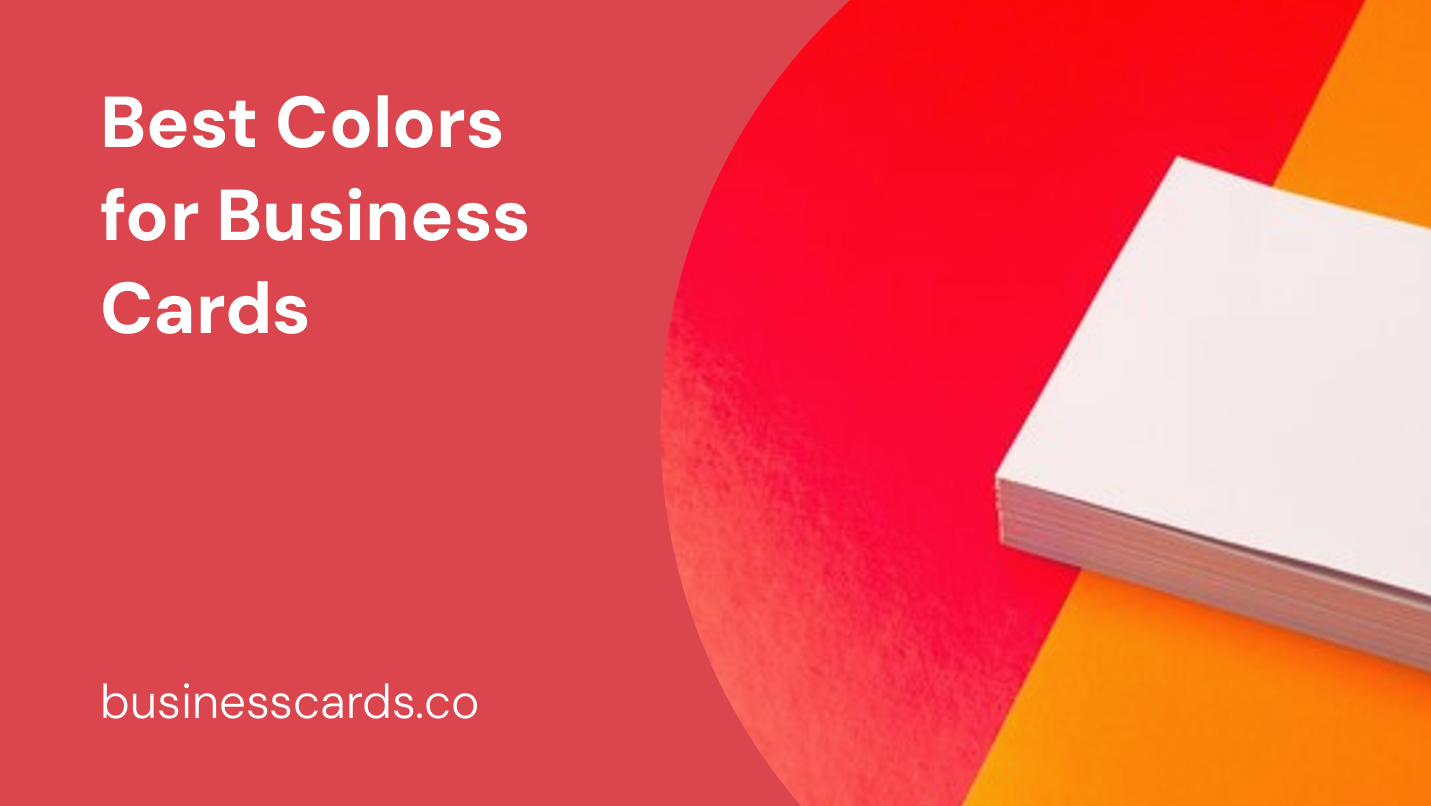 best colors for business cards