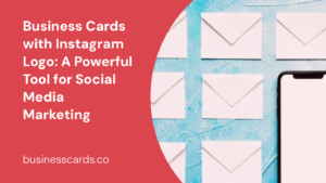business cards with instagram logo a powerful tool for social media marketing