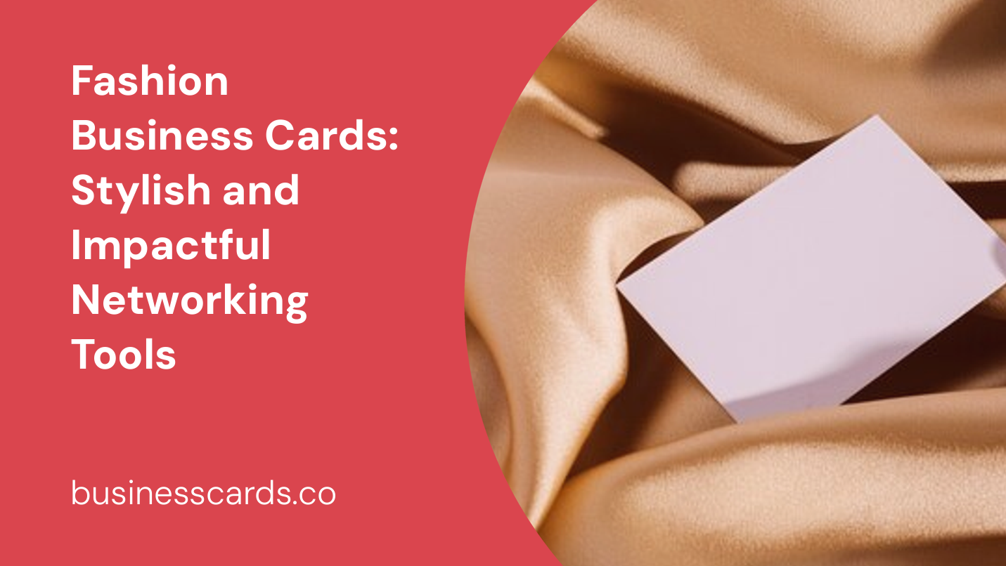 fashion business cards stylish and impactful networking tools