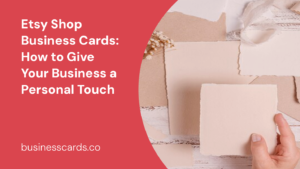 etsy shop business cards how to give your business a personal touch