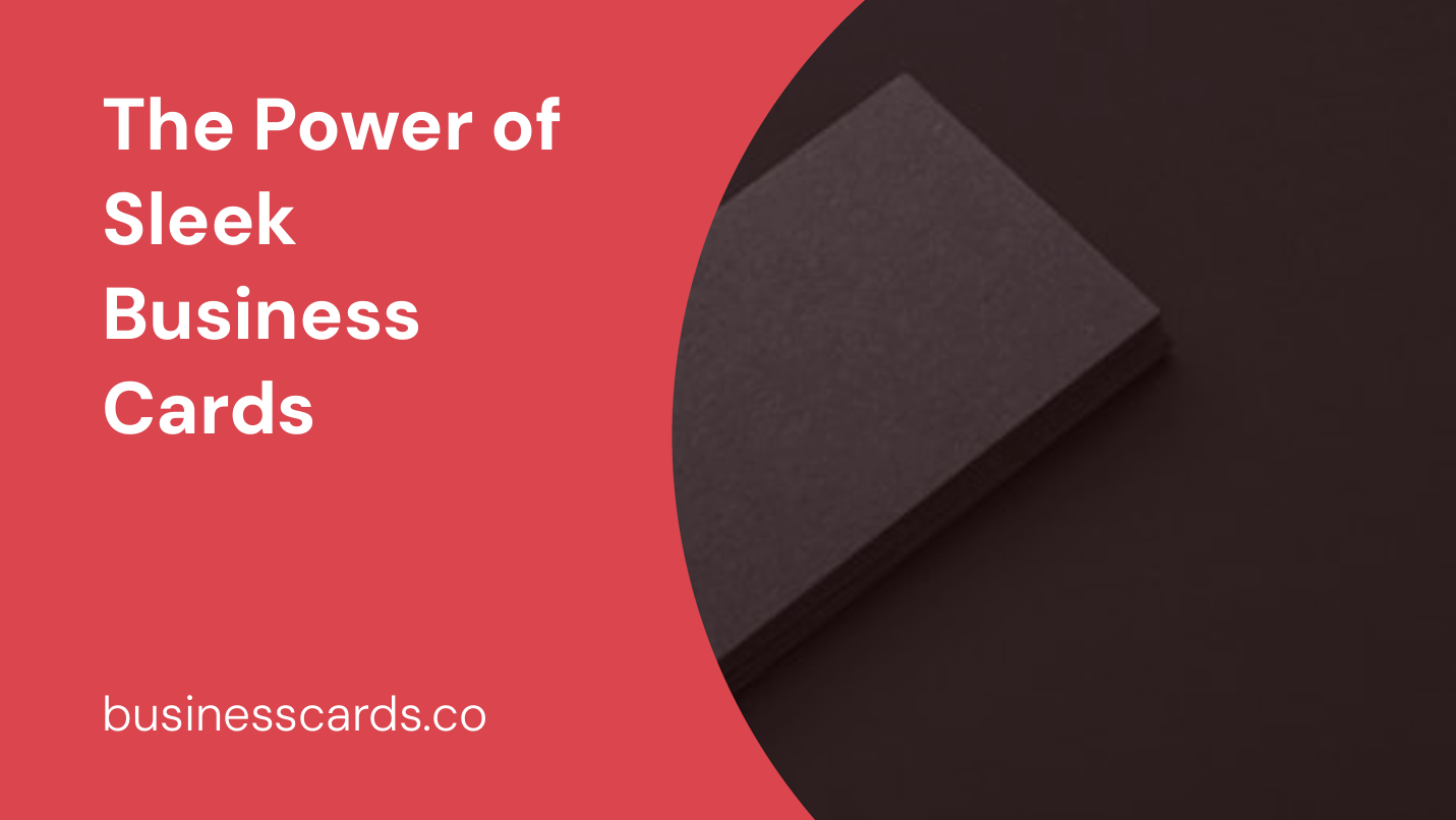 the power of sleek business cards