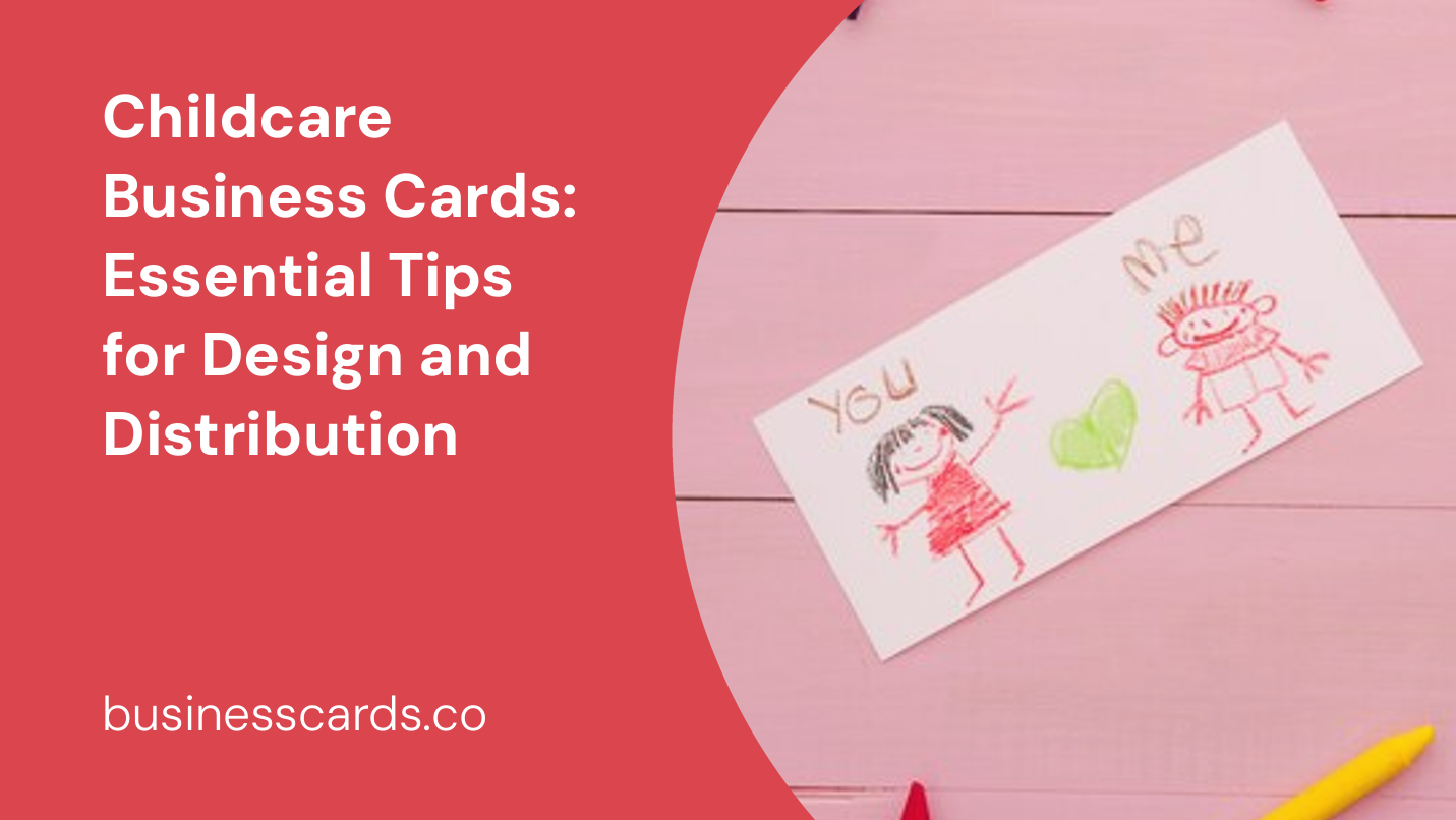 childcare business cards essential tips for design and distribution