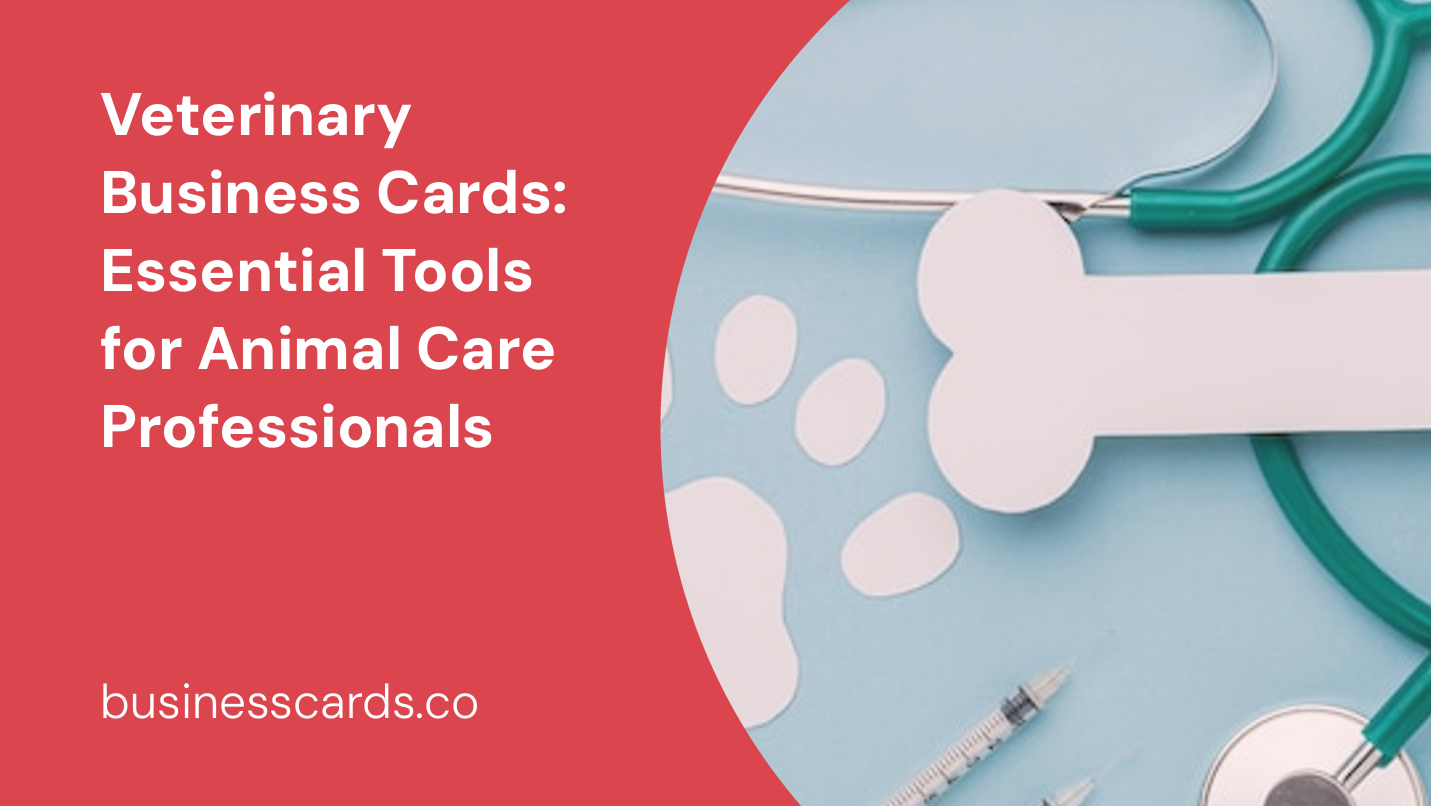 veterinary business cards essential tools for animal care professionals