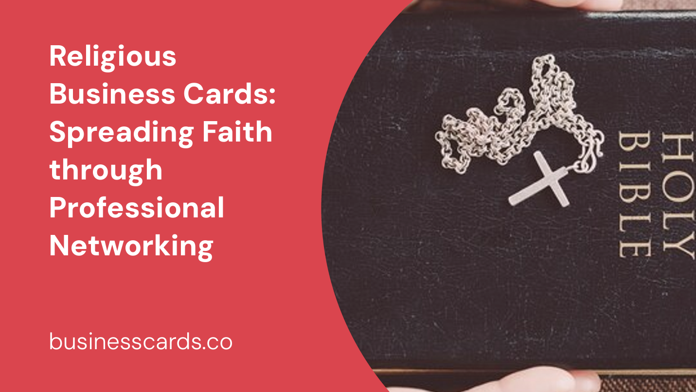 religious business cards spreading faith through professional networking
