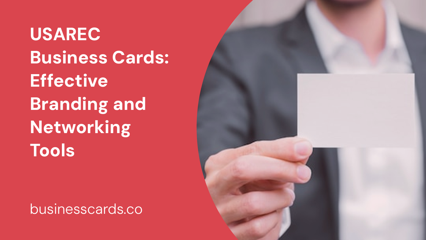 usarec business cards effective branding and networking tools