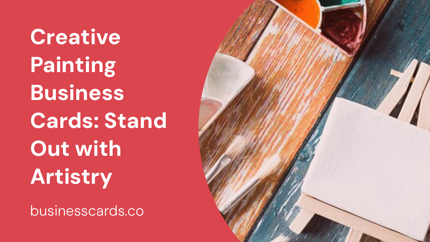 creative painting business cards stand out with artistry