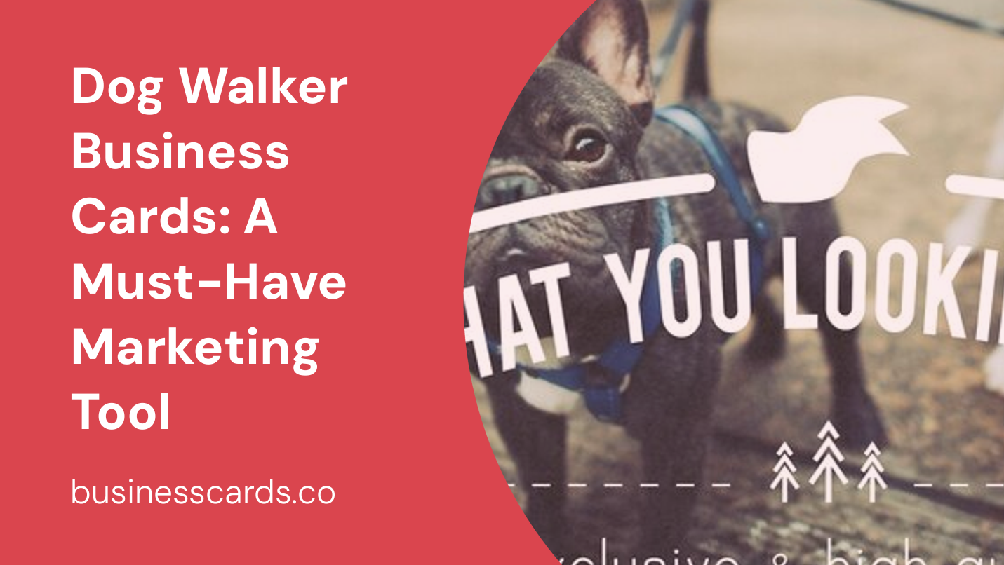 dog walker business cards a must-have marketing tool