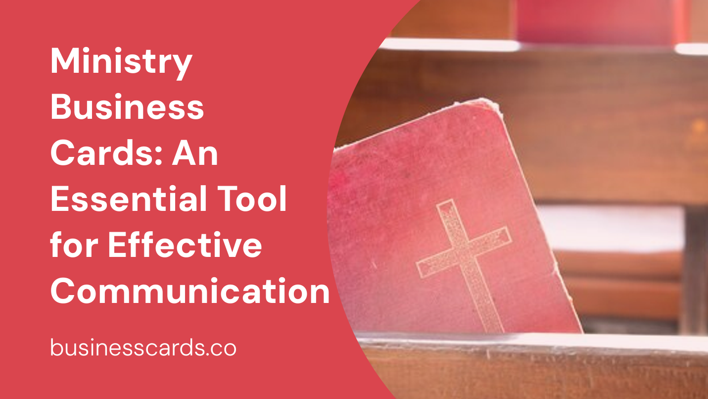 ministry business cards an essential tool for effective communication