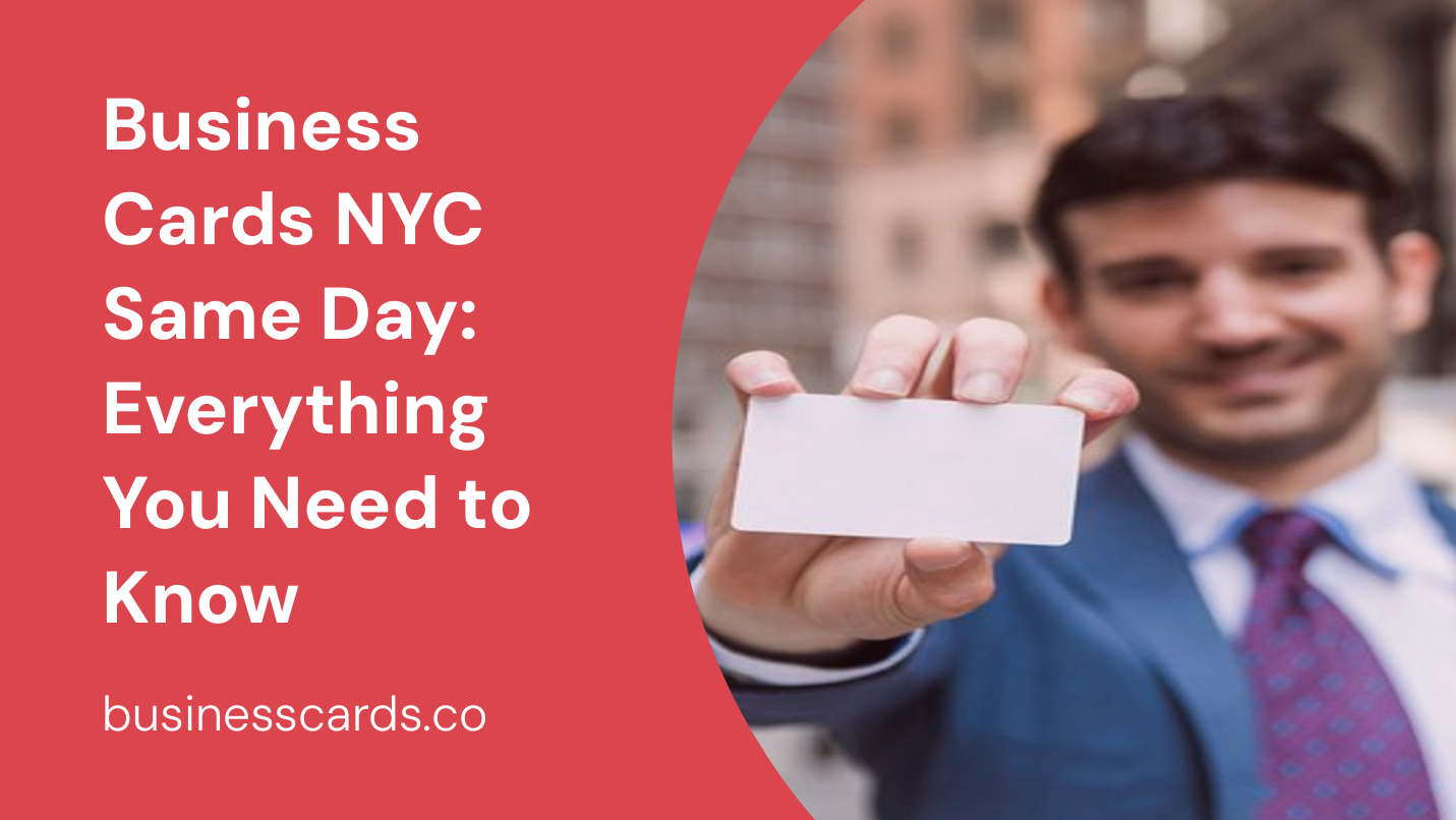 business cards nyc same day everything you need to know