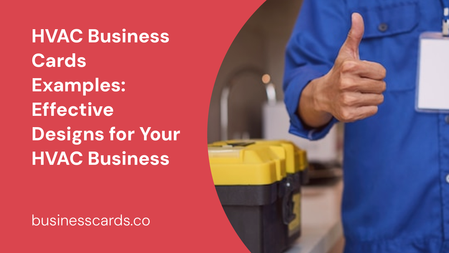hvac business cards examples effective designs for your hvac business