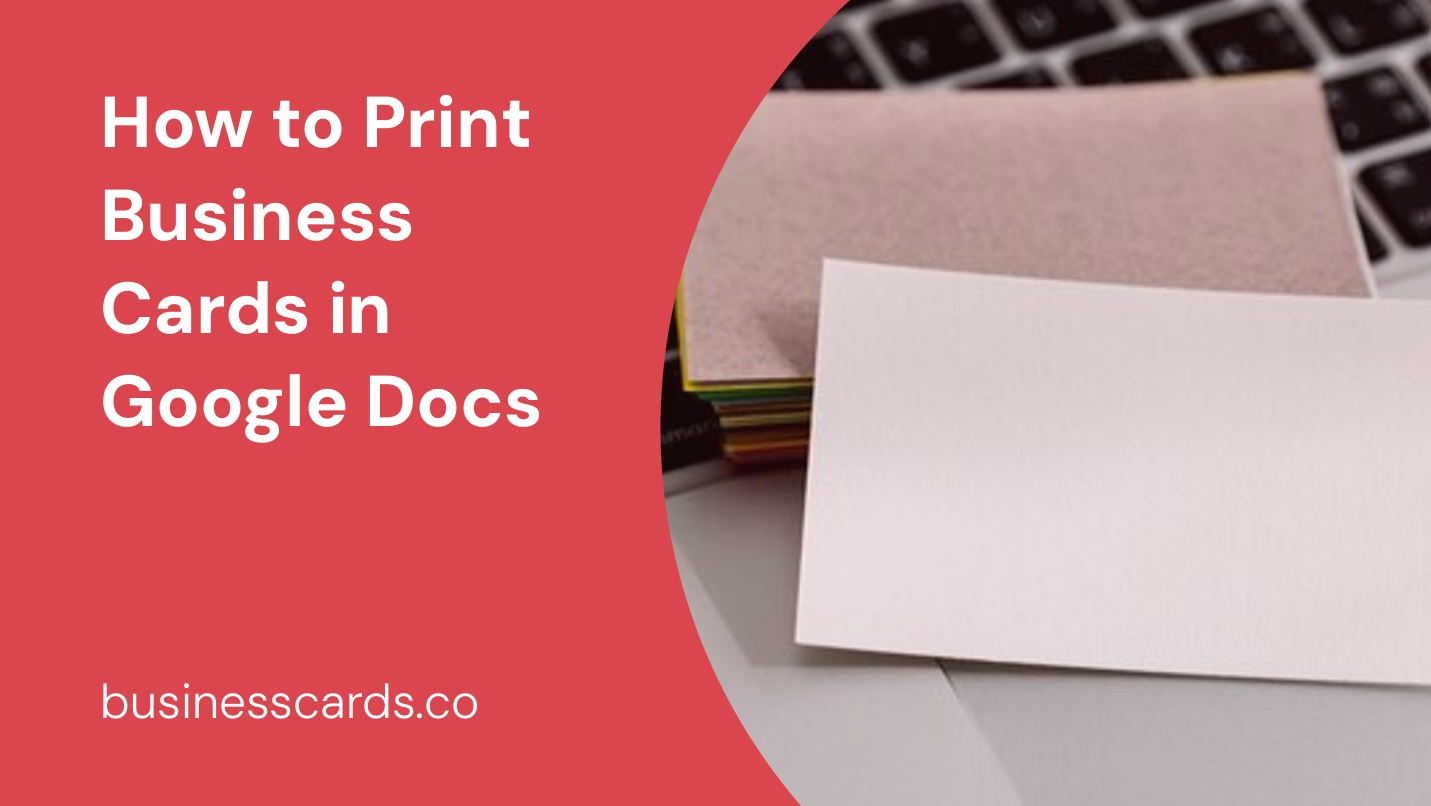 how to print business cards in google docs