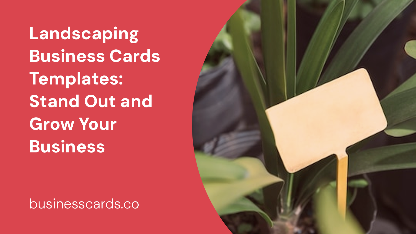 landscaping business cards templates stand out and grow your business