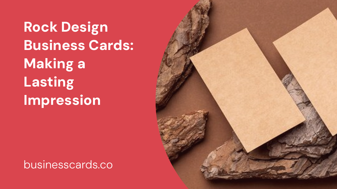rock design business cards making a lasting impression