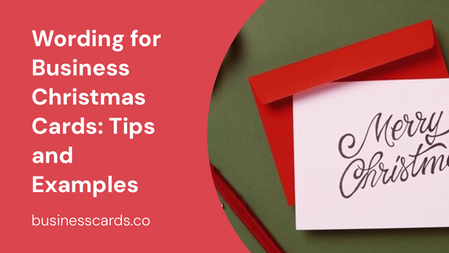 wording for business christmas cards tips and examples