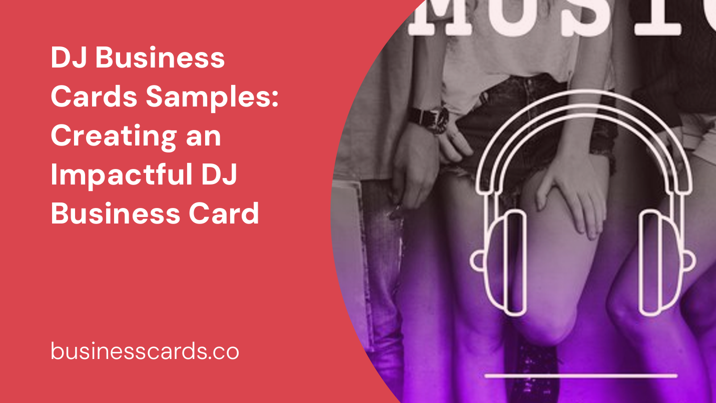 dj business cards samples creating an impactful dj business card